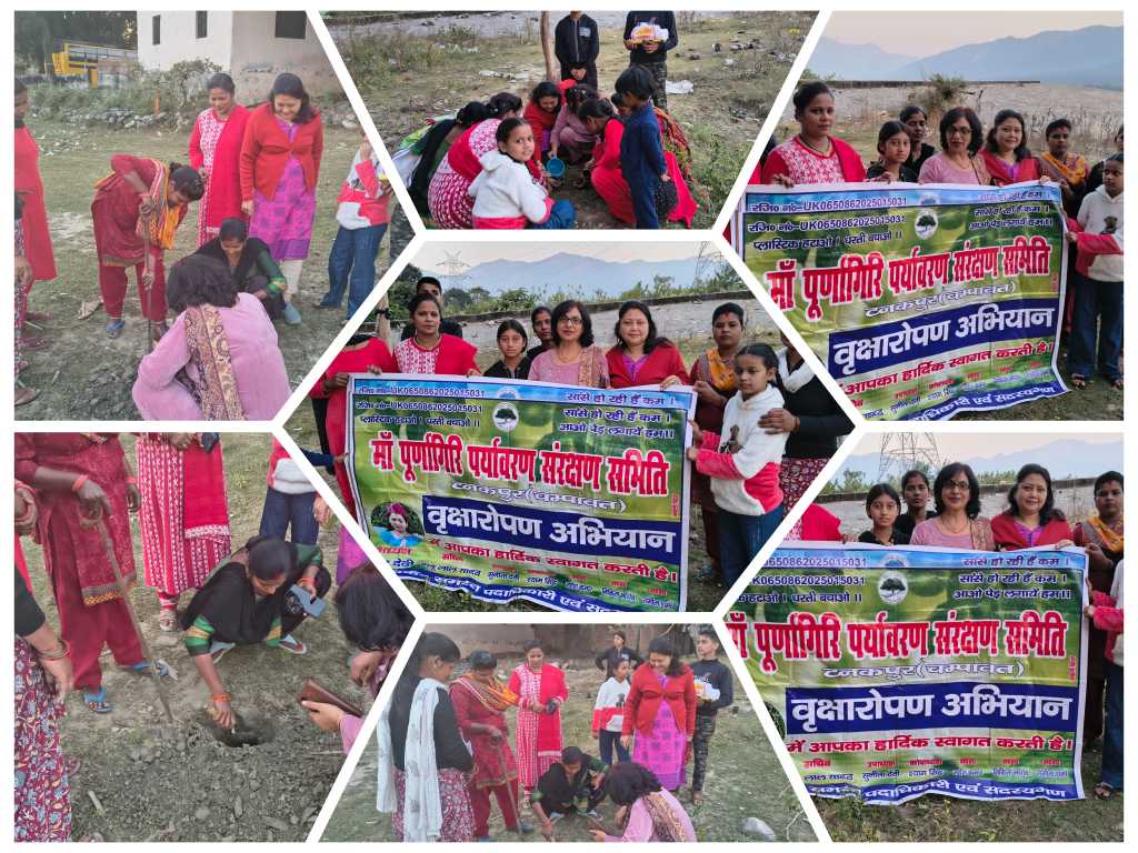 शानदार मुहिम – बाल दिवस के अवसर पर माँ पूर्णागिरि पर्यावरण संरक्षण समिति नें हनुमान गढ़ी और गेंडाखाली में पौध रोपित कर पर्यावरण संरक्षण का सन्देश देते हुए बच्चों को दी बधाई।