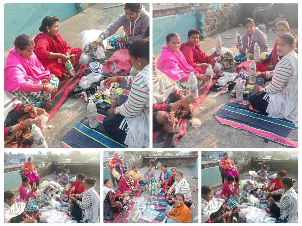 पर्यावरण संरक्षण की दिशा में सराहनीय पहल- माँ पूर्णागिरी पर्यावरण संरक्षण समिति अध्यक्ष दीपा देवी के मार्गदर्शन में ईको ब्रिक्स तैयार किये जाने का कार्य जारी।