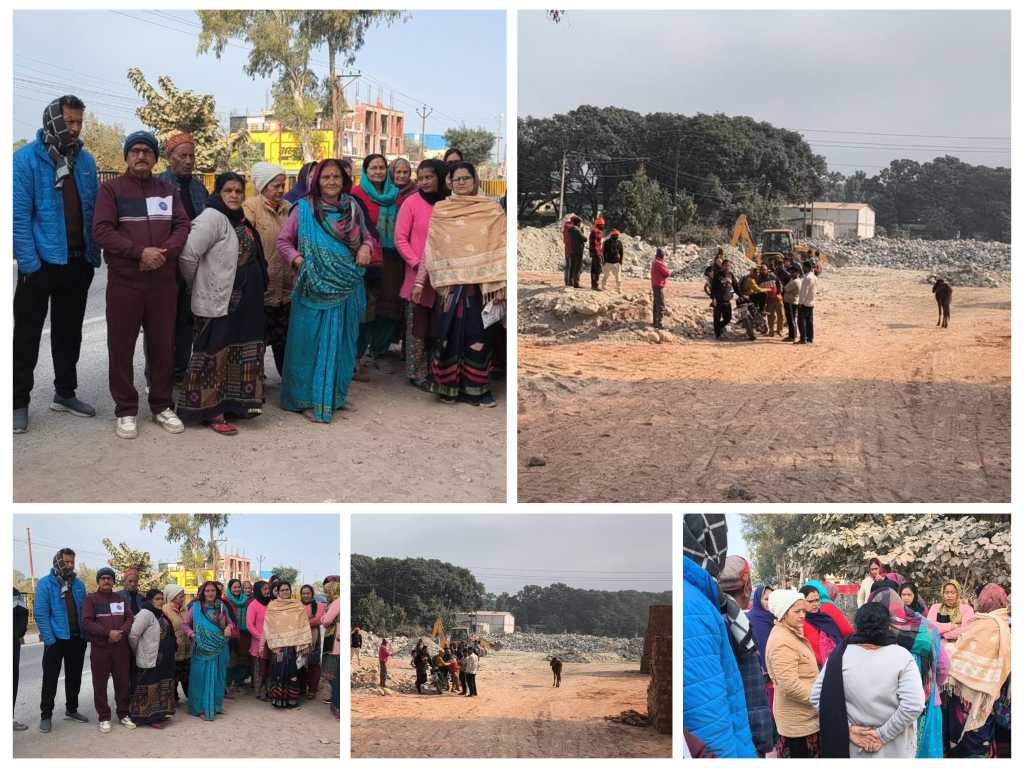विरोध प्रदर्शन – ग्राम पंचायत ज्ञानखेड़ा में खनन सामग्री स्टॉक किये जाने का जबरदस्त विरोध, आंदोलन की चेतावनी।
