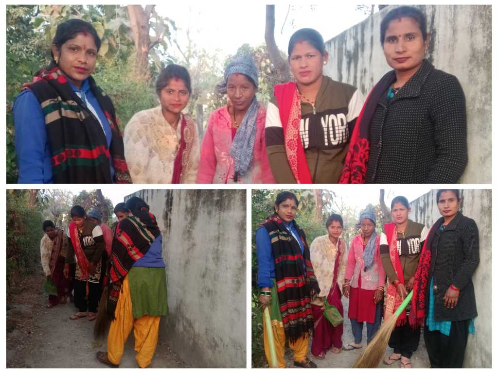 शानदार पहल – नये साल में माँ पूर्णागिरी पर्यावरण संरक्षण समिति ने स्वच्छता अभियान का किया आगाज़, नया गोठ में चलाया सफाई अभियान।