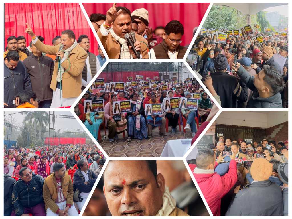 खटीमा – अंकिता भंडारी हत्याकांड को लेकर खटीमा में विधायक भुवन कापड़ी के नेतृत्व में विशाल जनाक्रोश, सीबीआई जांच की मांग को लेकर तहसील घेराव, पीड़ित परिवार को न्याय मिलने तक विरोध प्रदर्शन जारी रखने का किया ऐलान।