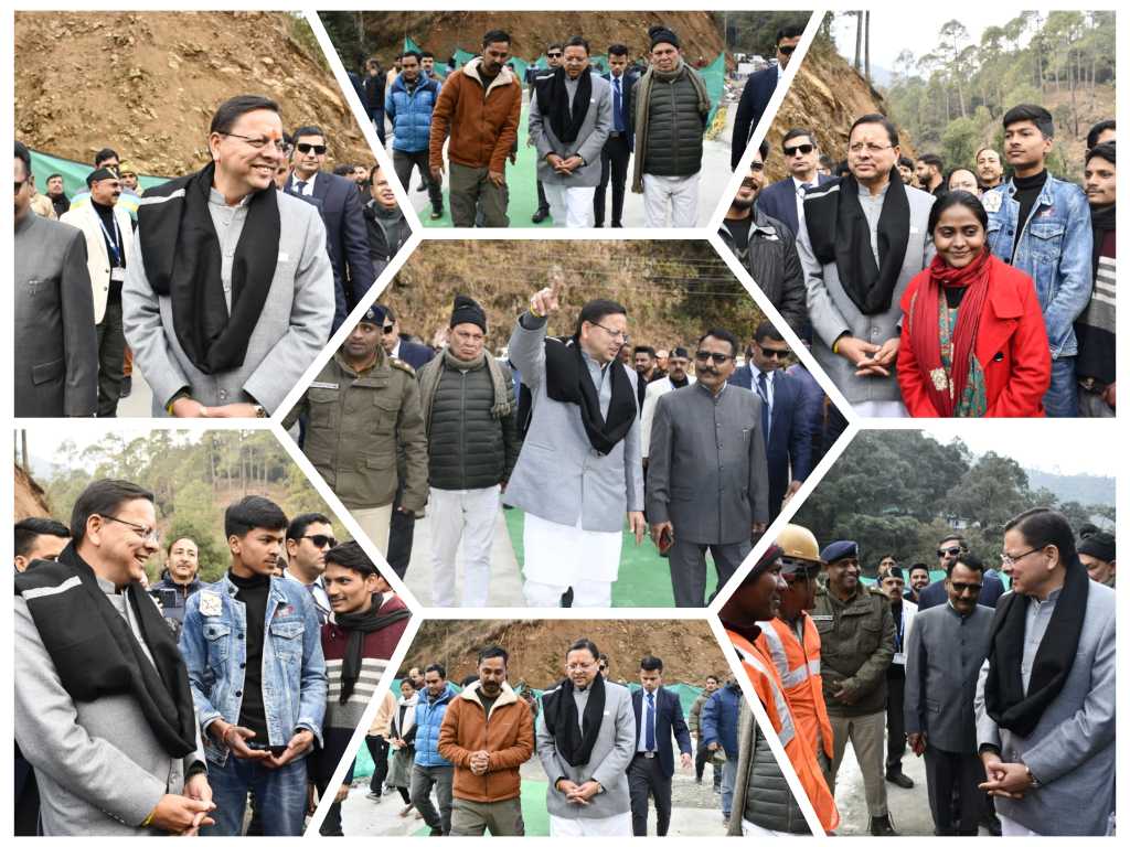 नैनीताल – मुख्यमंत्री पुष्कर सिंह धामी ने नैनीताल भ्रमण के दौरान प्रमुख परियोजना में शामिल कैंचीधाम बाईपास सड़क मार्ग का किया स्थलीय निरीक्षण ।
