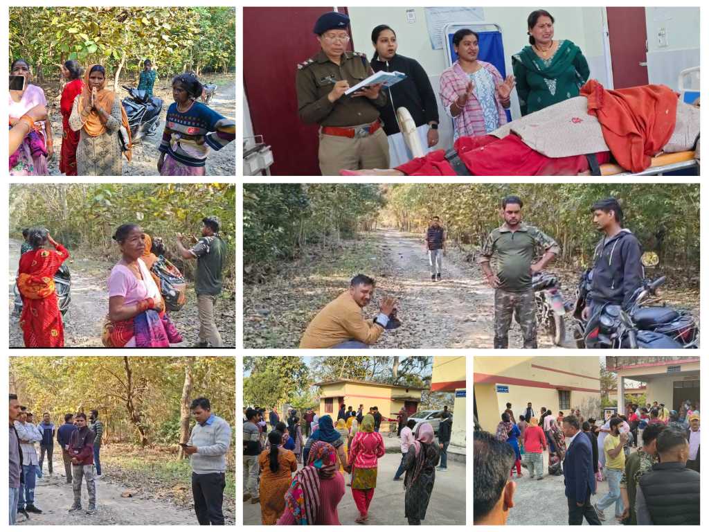 टनकपुर में हाथी का कहर- जंगल गई महिला की हाथी के हमले से दर्दनाक मौत, मानव–वन्यजीव संघर्ष ने झकझोरा, पोस्टमार्टम की कार्यवाही जारी, वन महकमा मुआवजे की कार्यवाही में जुटा।