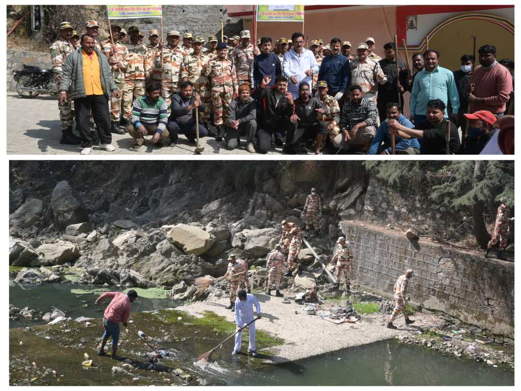 हिमवीरों ने दिखाया सेवा का जज्बा, स्वच्छता अभियान से ऋषेश्वर महादेव मंदिर और लोहावती नदी क्षेत्र को चमकाया,आईटीबीपी की 36वीं वाहिनी के जवानों का सामूहिक श्रमदान कमांडेंट संजय कुमार के निर्देशन में चला अभियान।