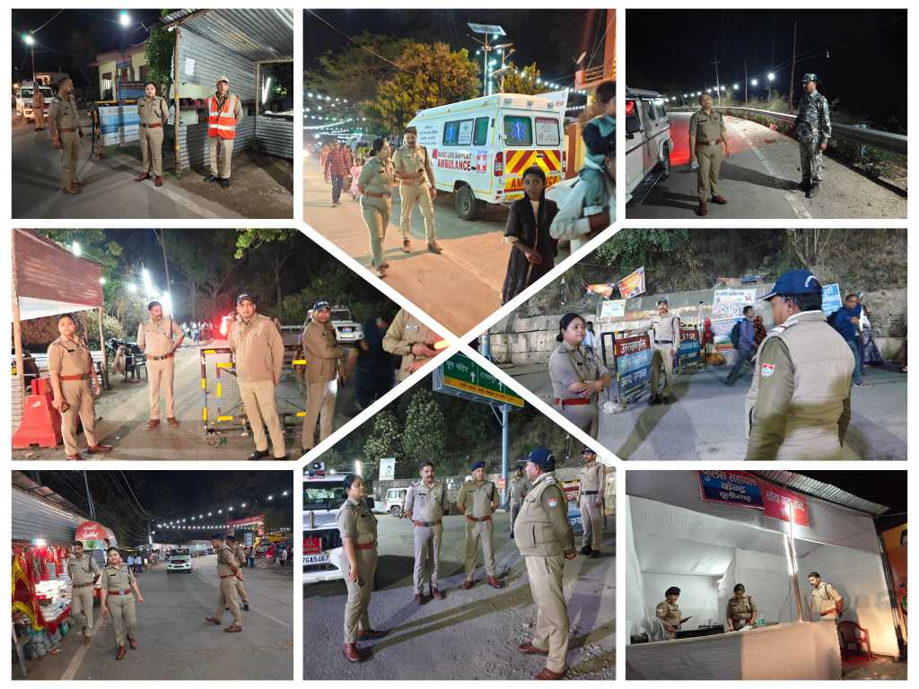 माँ पूर्णागिरी मेला क्षेत्र में सुरक्षा व्यवस्था का निरीक्षण, सीओ वंदना वर्मा ने ड्यूटी में तैनात कर्मियों को दिए सख्त निर्देश, चौकी बूम में चलाया जा रहा हैं टैक्सी वाहन चेकिंग का विशेष अभियान।