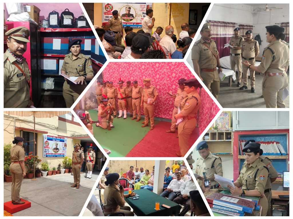 पुलिस कप्तान रेखा यादव ने बनबसा थाने का किया वार्षिक निरीक्षण, जनसंवाद कर क्षेत्रीय समस्याओं पर किया विचार-विमर्श, दिए आवश्यक दिशा निर्देश।
