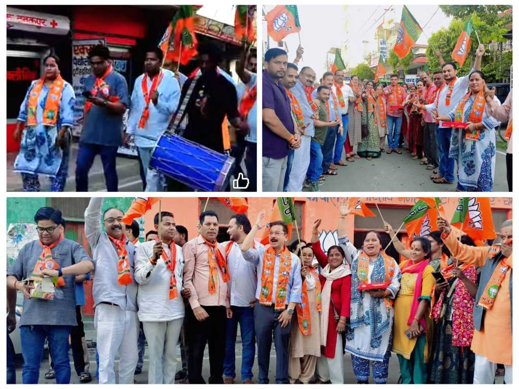 टनकपुर में भाजपा का शक्ति प्रदर्शन, पार्टी की जीत पर सड़कों पर उमड़ा जनसैलाब. ढोल-नगाड़ों, आतिशबाजी और मिष्ठान वितरण के साथ मनाया ऐतिहासिक विजय उत्सव।