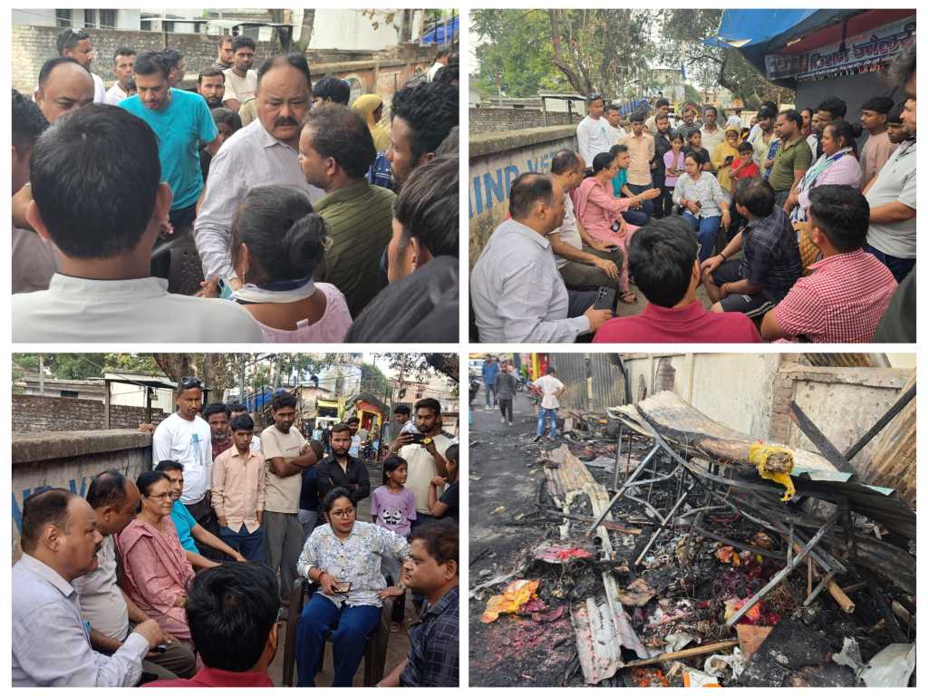 मुख्यमंत्री पुष्कर सिंह धामी के निर्देश पर नोडल अधिकारी केदार सिंह बृजवाल के निर्देशन में अग्निकांड का तुरंत लिया संज्ञान।